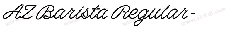 AZ Barista Regular字体转换